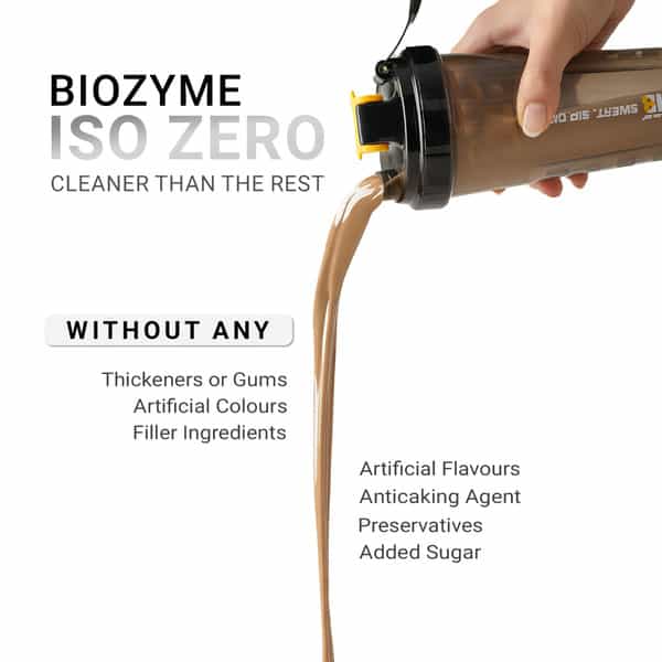Muscleblaze Biozyme Iso-Zero | Low Carb Whey Protein Isolate Powder | Ice Cream Chocolate | 2Kg