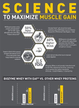 Muscleblaze Biozyme Iso-Zero | Low Carb Whey Protein Isolate Powder | Ice Cream Chocolate | 2Kg