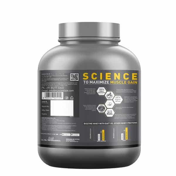 Muscleblaze Biozyme Iso-Zero | Low Carb Whey Protein Isolate Powder | Ice Cream Chocolate | 2Kg