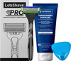 Letsshave Pro 6 Sensitive Razor Trial Kit - Men - Sensitive Blade + Razor Handle & Cap + Shave Gel