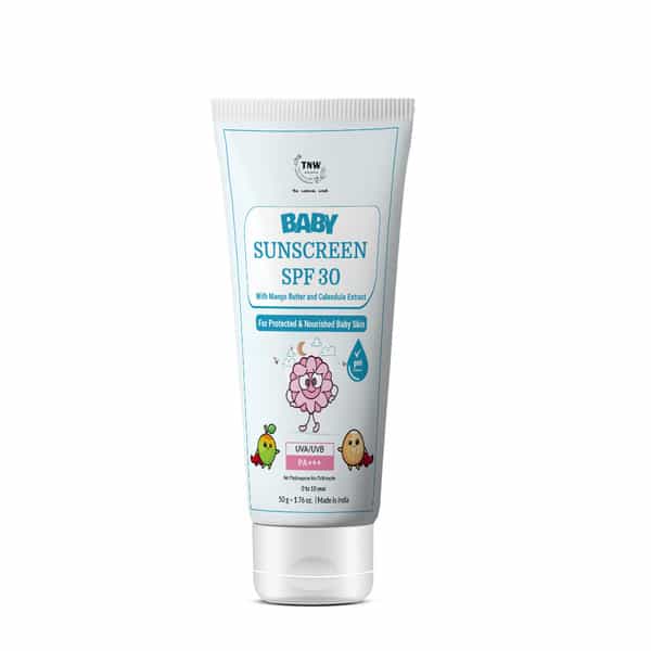 Tnw The Natural Wash Baby Sunscreen With Calendula Extracts And Mango Butter | 50Gm