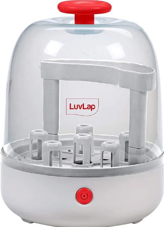 Luvlap Joy Electric Steam Sterilizer For 6 Feeding Bottles Fast Bottle Sterilizer Machine(White)