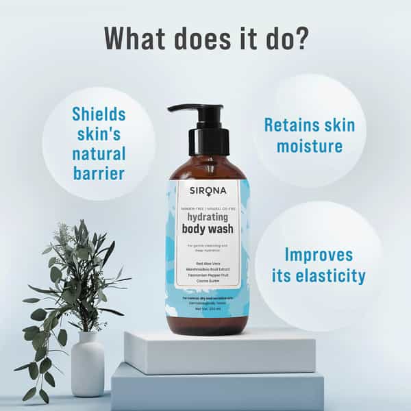 Sirona Marshmallow Body Wash For Gentle Cleansing & Deep Hydration For Men & Women- 200 Ml