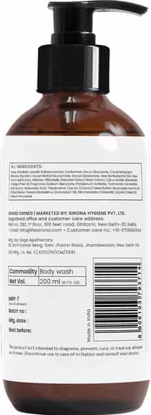 Sirona Marshmallow Body Wash For Gentle Cleansing & Deep Hydration For Men & Women- 200 Ml
