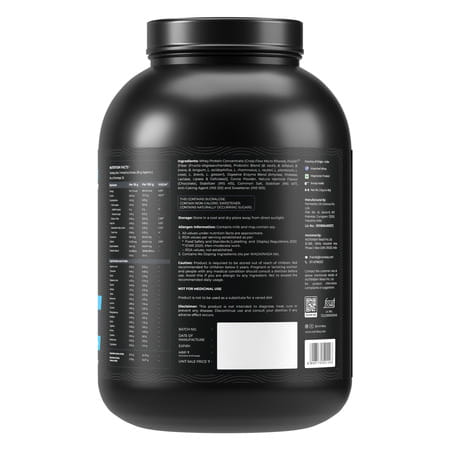 Nutrabay Bioabsorb Whey Protein Powder | Prodifi Blend | 26G Per Scoop | Milk Chocolate - 2Kg