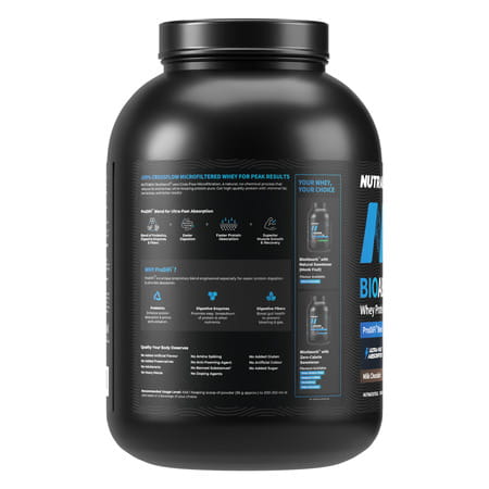 Nutrabay Bioabsorb Whey Protein Powder | Prodifi Blend | 26G Per Scoop | Milk Chocolate - 2Kg