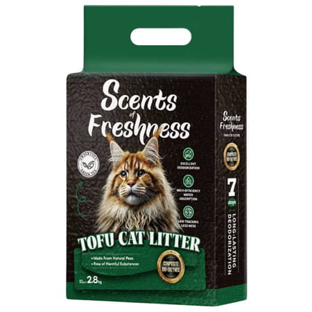 Scents Of Freshness - Premium Grade: 2 Percent Scent Green Tea Original Color - 2.8kg - 2mm (Green)