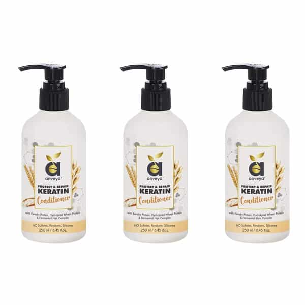 Anveya Protect & Repair Keratin Conditioner 250Ml X Pack Of 3