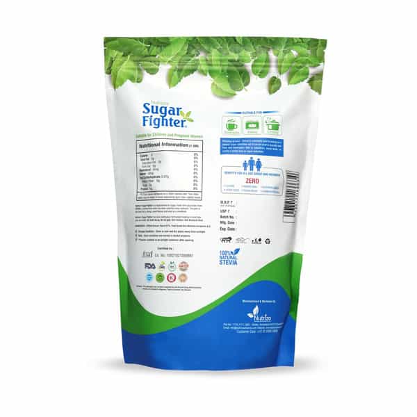 Sugar Fighter Stevia Jar - Zero Calories & Fat Free Sweetener - Natural Stevia - 1Kg