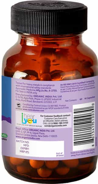 Organic India Moringa - - 60 Capsules