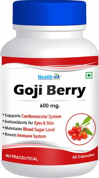Healthvit Goji Berry 600 Mg - 60 Capsules