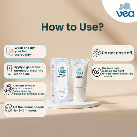 Vea Care Diabetic Foot Cream - 50g
