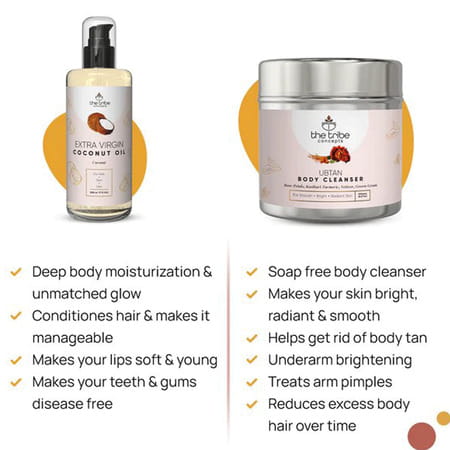 The Tribe Concepts Body Polishing Kit\With Steel Tin 450 Gm