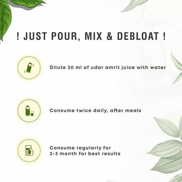 Four Seasons Digestive Care Udar Amrit Juice Juice 1L | Helps Relief From Acidity & Bloating