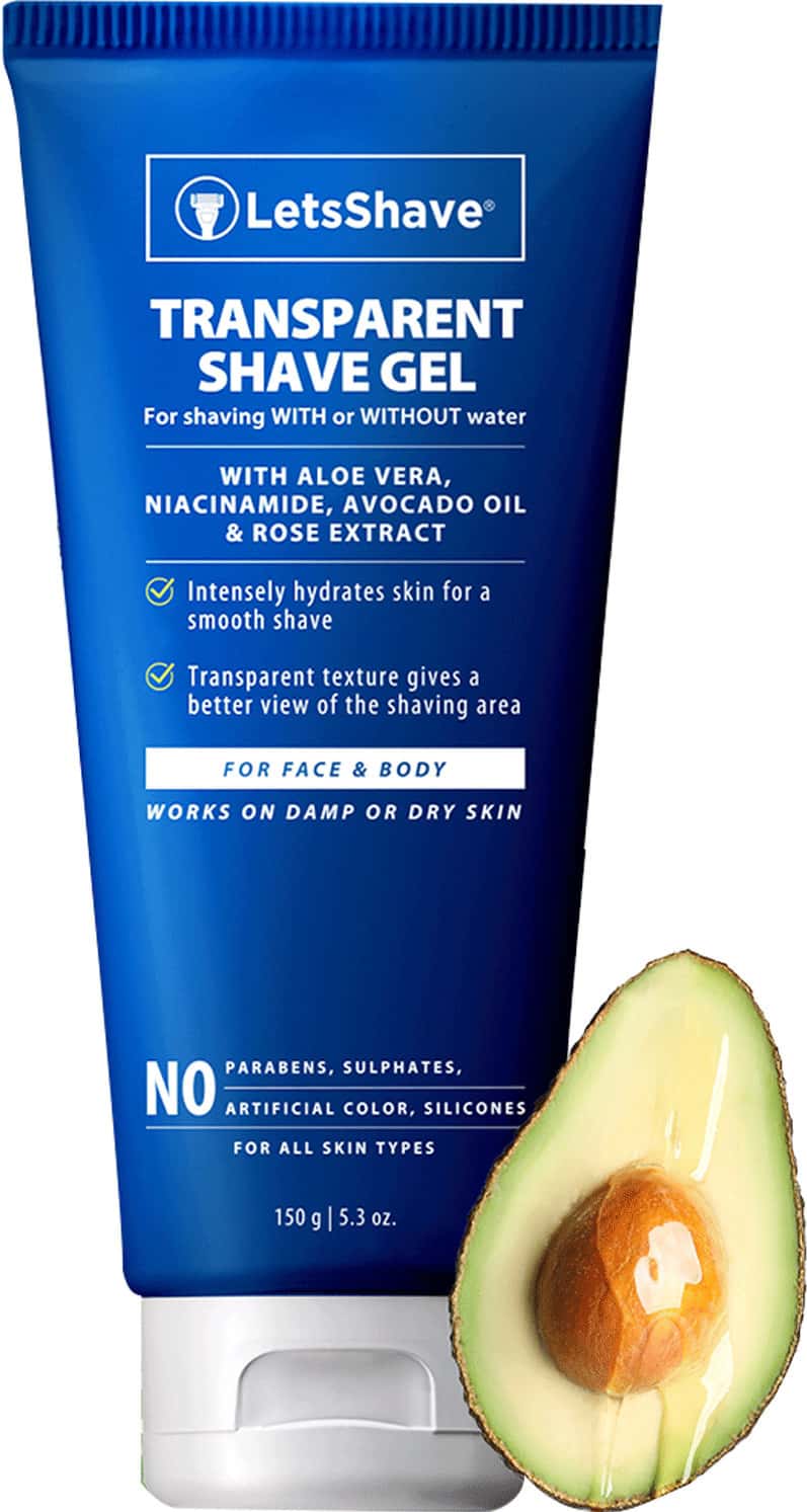 Letsshave Transperant Shave Gel - 150 Gm