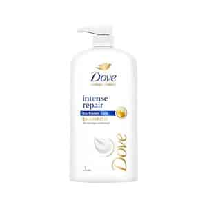 Dove Intense Repair Shampoo 1 L- Mild Daily Shampoo For Men & Women