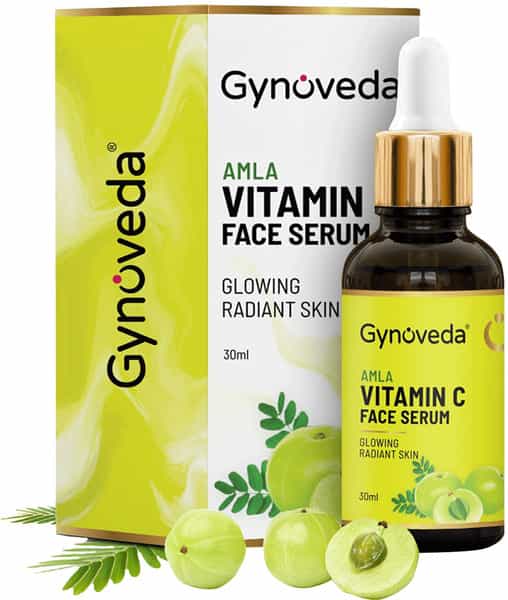 Gynoveda Amla Vitamin C Face Serum For Glowing Radiant Clean And Clear Skin. 90Ml