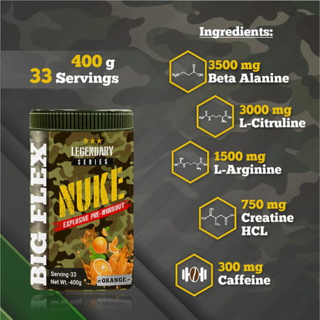 Bigflex Pre-Workout Nuke (Orange) (400gm)