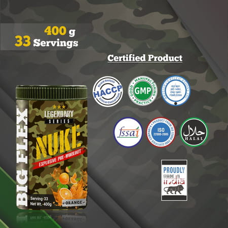 Bigflex Pre-Workout Nuke (Orange) (400gm)