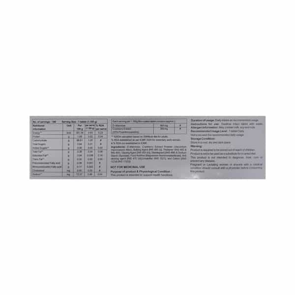 Cranpac D Strip Of 15 Tablets