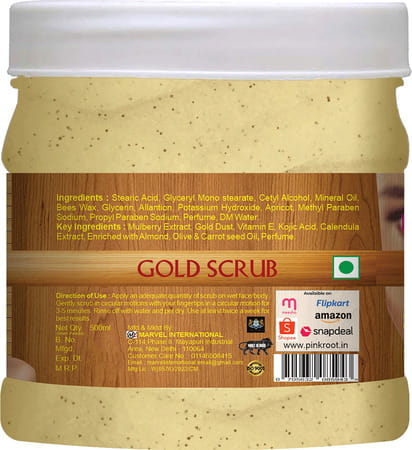 Pink Root Gold Scrub 500ml