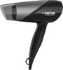 Nova Nhp 8109 Silky Shine 1400 Watts Hot & Cold Foldable Hair Dryer (Black)