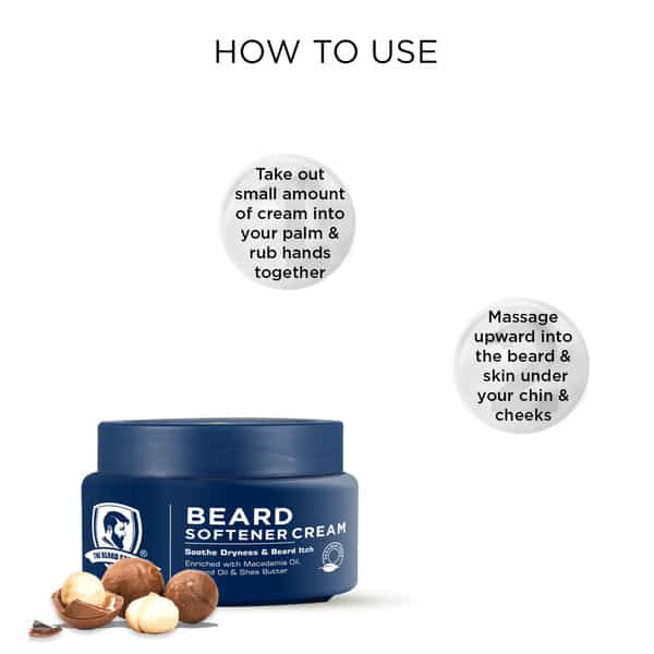 The Beard Story Beard Softener Cream With Shea Butter | Almond Oil For Dryness | Soothe Itch 50G