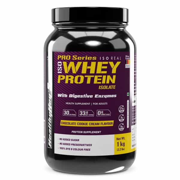 Healthyhey Sports Iso Whey Protein 90% - Chocolate Cookie Cream Flavour 1Kg