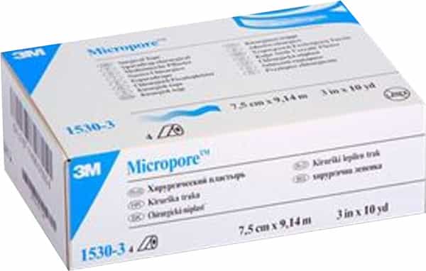 3M 1530-3 Micropore Surgical Tape 7.5 Cm X 9.14 M - 4 Roll