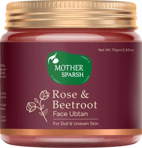 Mother Sparsh Rose & Beetroot Face Ubtan Powder For Natural Radiance And Even Skin Tone -75G