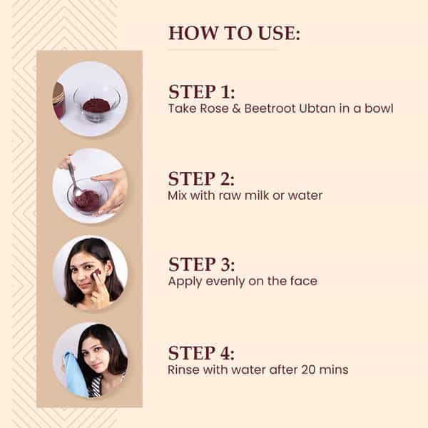 Mother Sparsh Rose & Beetroot Face Ubtan Powder For Natural Radiance And Even Skin Tone -75G