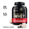 Optimum Nutrition (On) Gold Standard 100% Whey Protein Cookies & Cream Flavour 5 Lbs, 2.27 Kg Powder