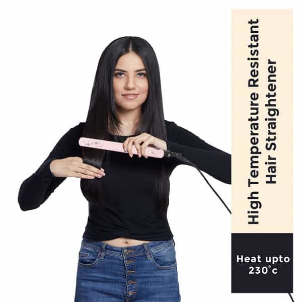 Syska Superglam Hs6820 Hair Straightener (Light Pink)