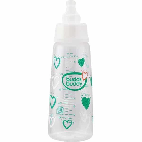 Buddsbuddy Premium Feeding Bottle 1Pc - 250 Ml - White
