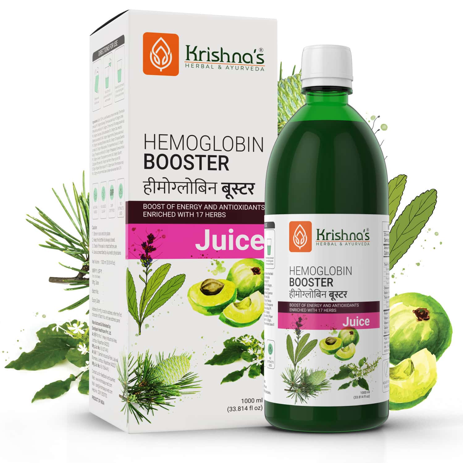 Krishna's Hemoglobin Booster Juice - 1 Litre