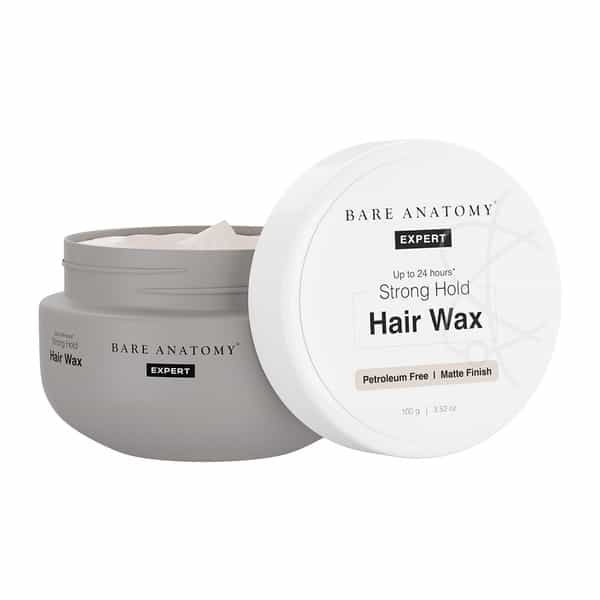 Bare Anatomy Expert 24 Hours Strong Hold Hair Wax | Matte Finish | Easily Removable Non Greasy 100G