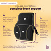 Betterhood Black Memory Foam Ergonomic Lumbar Support Backrest Cushion For Chair