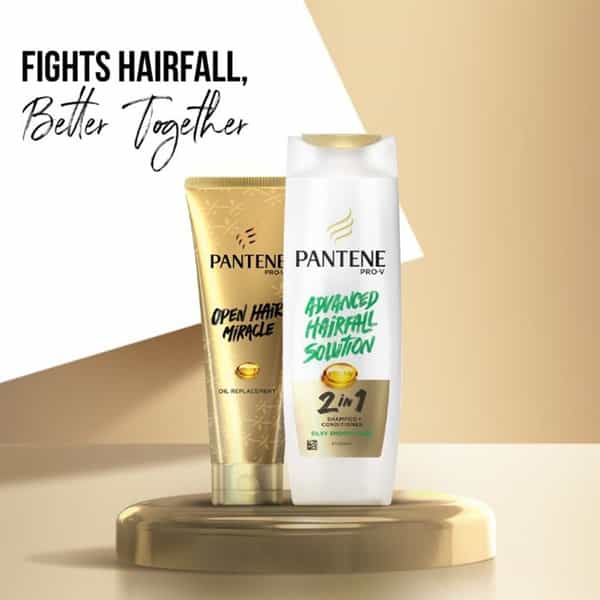 Pantene 2 In 1 Silky Smooth Care Shampoo + Conditioner - 180Ml