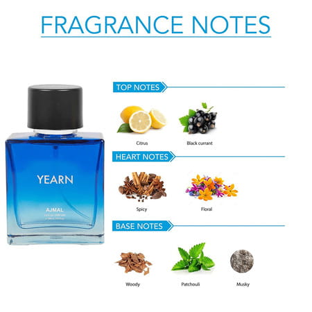 Ajmal Yearn Edp For Men 100ml & Wild Waters Edt For Men & Women 250ml Combo Pack Of 2 (Total 350ml)