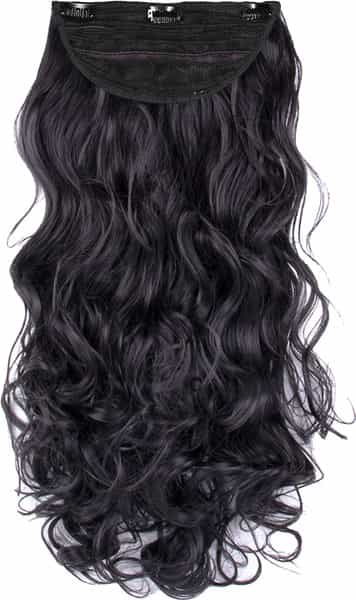 Streak Street Clip-In 24" Full-Wavy Natural Black Hair Extensions