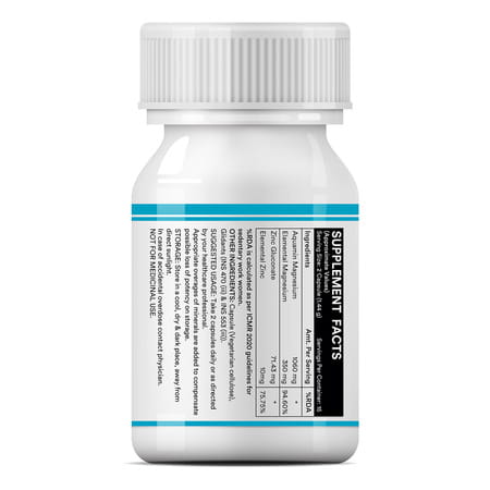 Inlife Marine Magnesium Supplement 1060mg | Muscle Function | Metabolism & Daily Wellness | 30 N