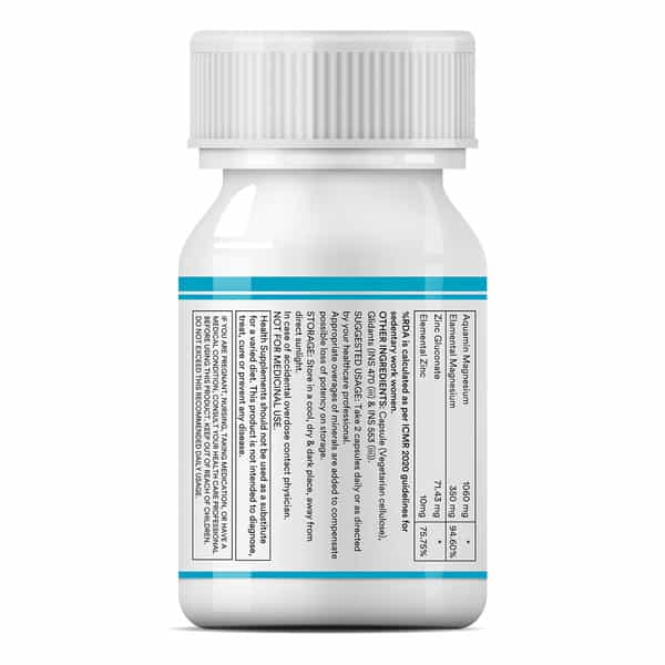 Inlife Marine Magnesium Supplement 1060Mg | Muscle Function | Metabolism & Daily Wellness | 30 N