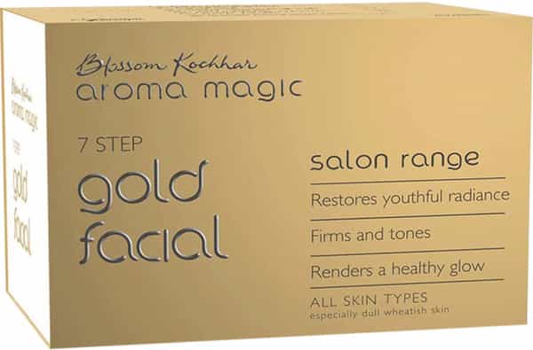 Aroma Magic 7 Step Gold Facial Kit Salon Range (All Skin Types) - 35G + 10Ml