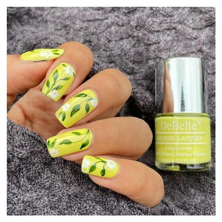 Debelle Gel Nail Polish Gift Set Of 2 Lemon Tart | Matte Top Coat - 16 Ml (8ml Each)