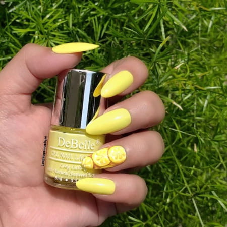 Debelle Gel Nail Polish Gift Set Of 2 Lemon Tart | Matte Top Coat - 16 Ml (8ml Each)