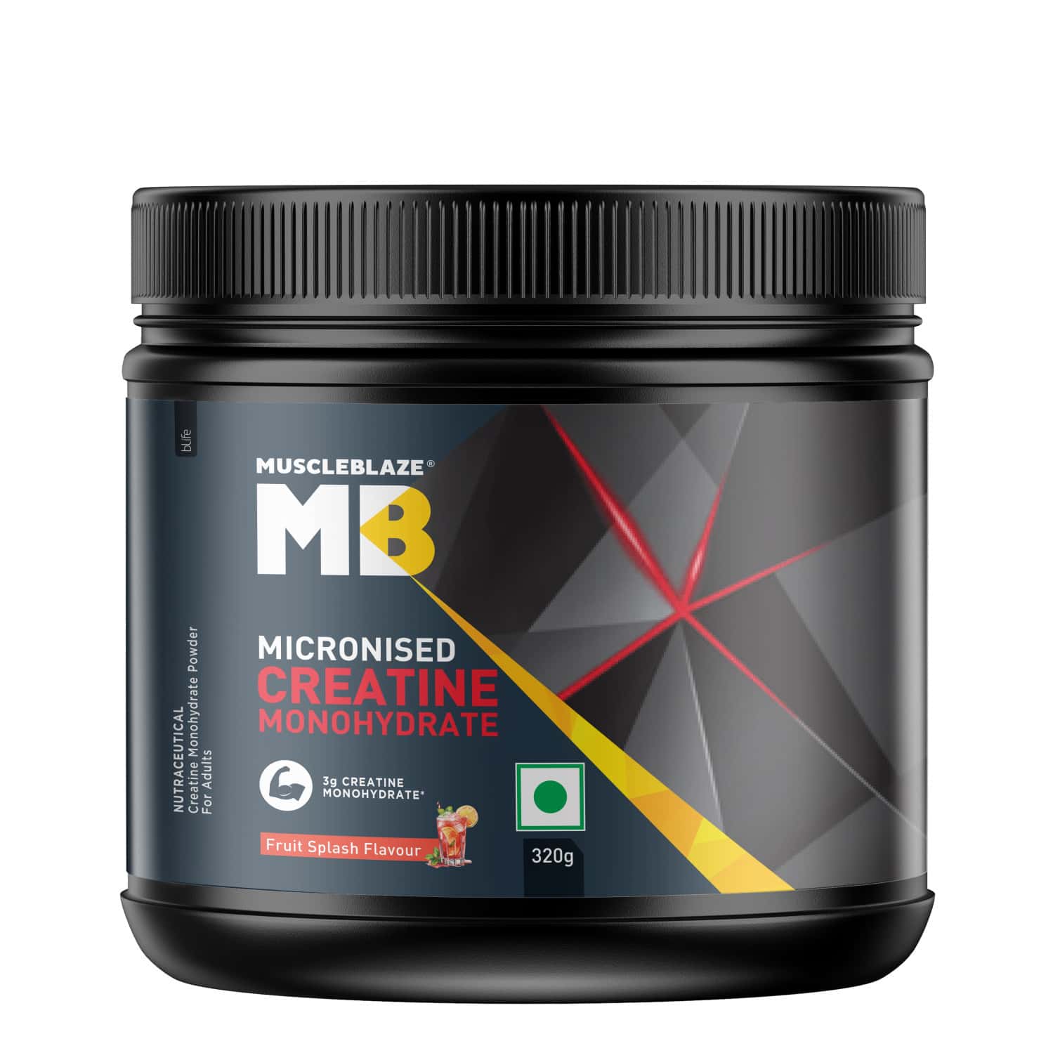 Muscleblaze Micronized Creatine Monohydrate Powder | Fruit Splash (80 Servings | 320g)