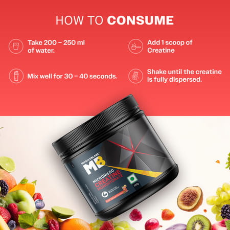 Muscleblaze Micronized Creatine Monohydrate Powder | Fruit Splash (80 Servings | 320g)
