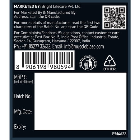 Muscleblaze Micronized Creatine Monohydrate Powder | Fruit Splash (80 Servings | 320g)