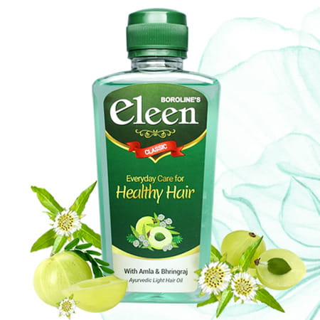 Boroline Eleen Classic Herbal Light Hair Oil 100ml X 6 Amla & Bhringraj Hair Oil