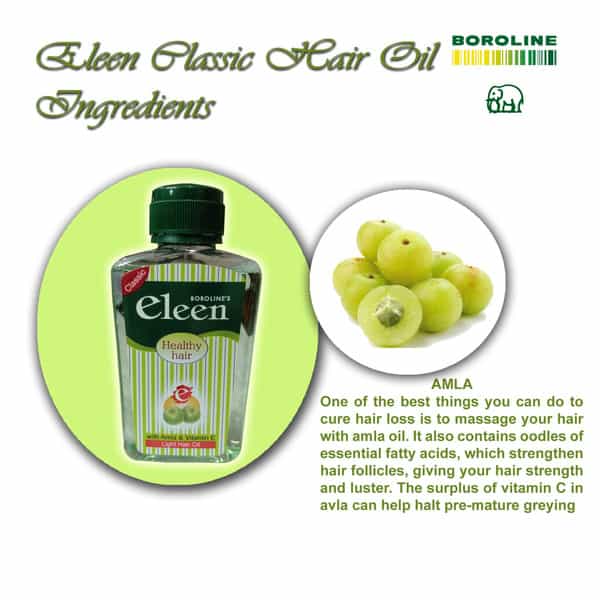 Boroline Eleen Classic Herbal Light Hair Oil 100Ml X 6 Amla & Bhringraj Hair Oil